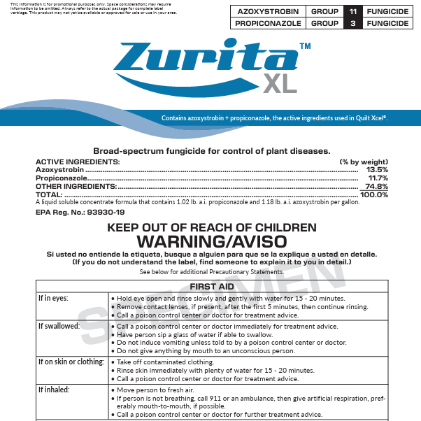 Zurita XL EPA 93930-19, Quilt Xcel Generic Fungicide 2.5 gal – Agcare ...