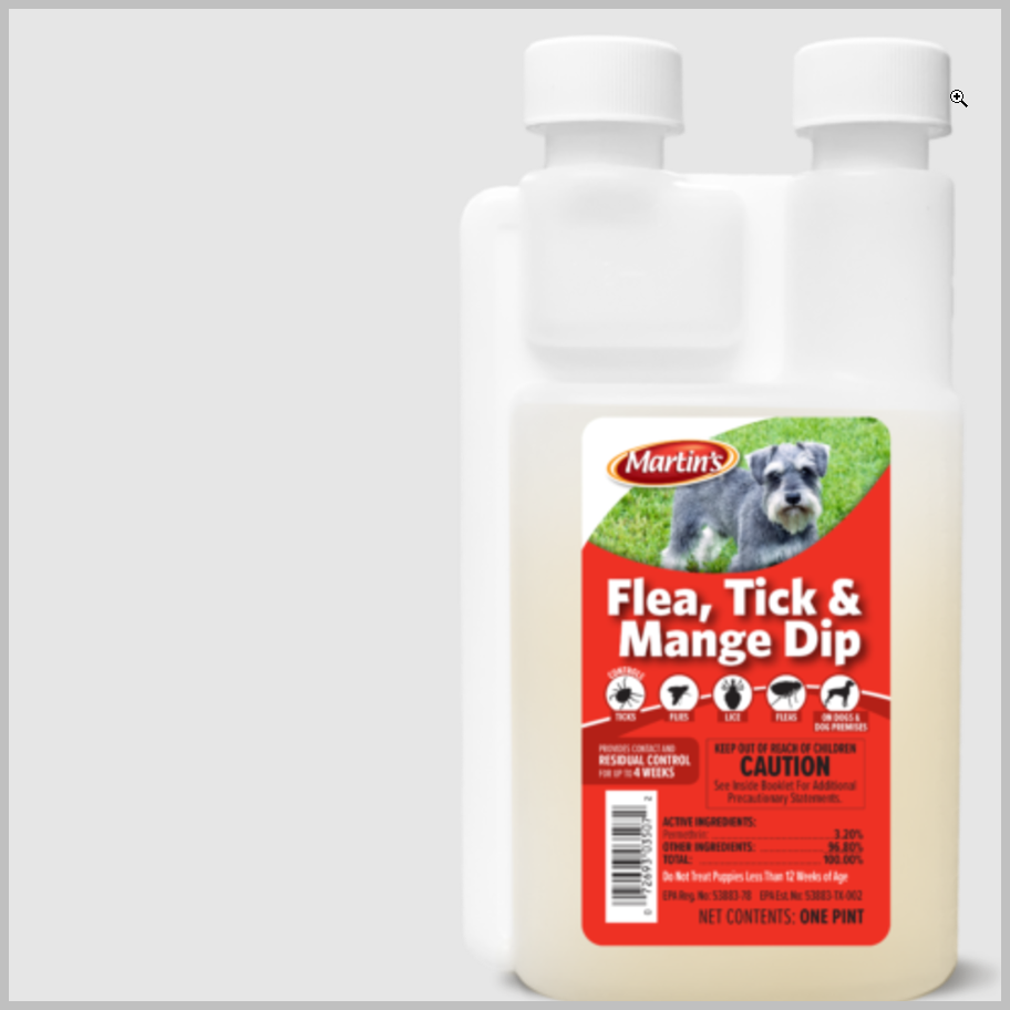 Flea, Tick and Mange Dip Permethrin 3.2% Pint