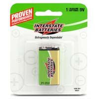 9 Volt Battery 2 Pack Alkaline Interstate