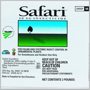 Safari 20SG Insecticide 3 Pound Bottle Special Order by Request SO EPA ...