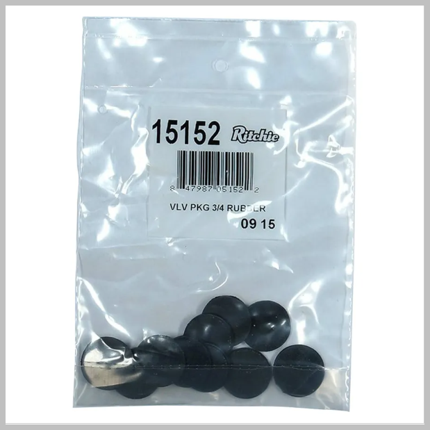 Ritchie Valve Washer, Rubber 3/4