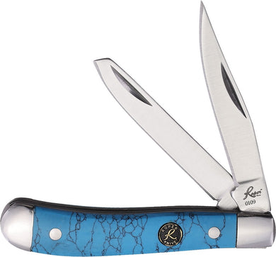 Knife Roper Peanut Turquoise Stone 2 Blades 2.75