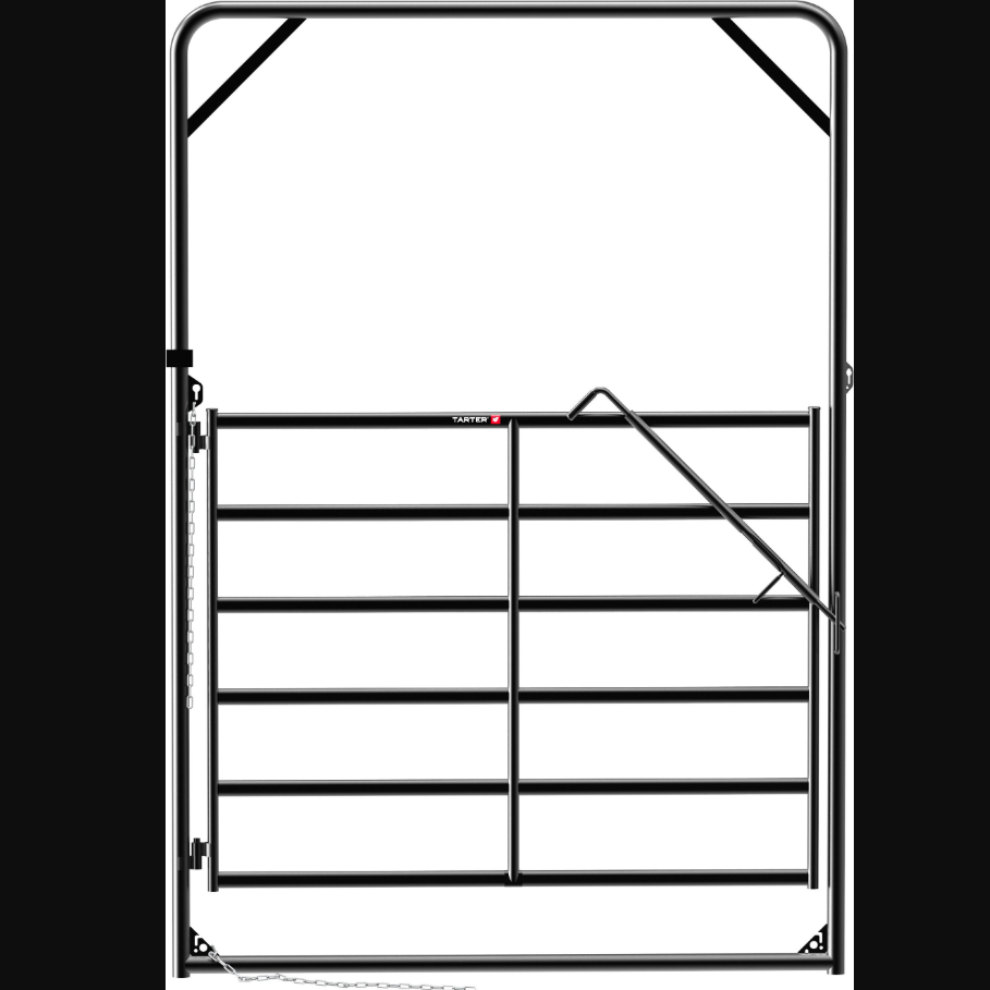 6' DuraTough Ride-Thru Gate Black