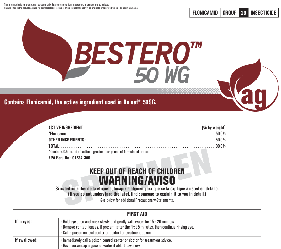 Bestero 50 WG generic Beleaf 50 1.5 pounds EPA 91234-300 – Agcare Products