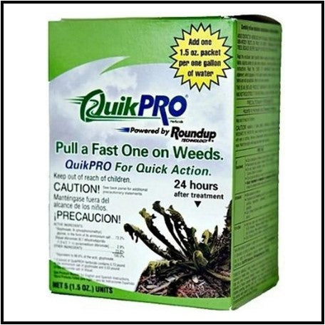 roundup quikpro herbicide Roundup Quikpro Herb 5 x 1.5 oz (1.5 oz makes one gallon) EPA 524-535 – Agcare Products