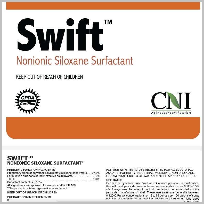 surfactant for herbicides per gallon Silicone Surfactant Swift or Cadence Gallon – Agcare Products