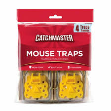 Mouse Trap Wood with Paddle 4 pack