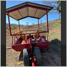 Load image into Gallery viewer, Farmco 7x10 4 wheels with Hay Saver &amp; Roof