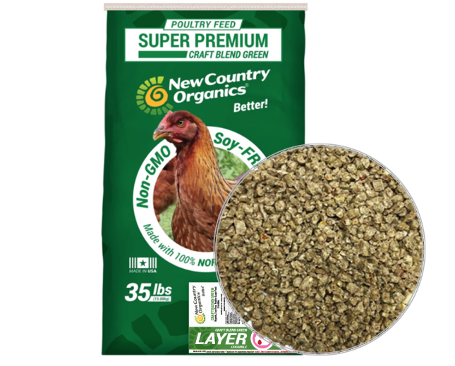New Country Organic Layer Crumble 35# SO Special Order by Request