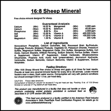 Sheep Mineral & Vitamin Spmt 50