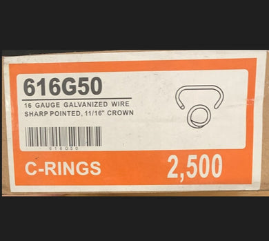 Hog Rings 2500/box C-Rings