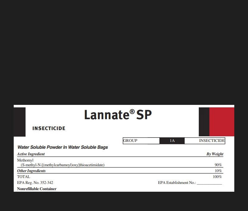 lannate herbicide RUP Lannate SP 10 lb Insecticide EPA 352-342 Selling the 2# size only