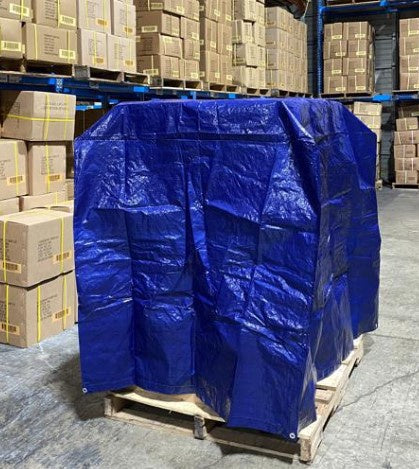 large blue tarp Tarp Pallet Cover Blue 4x5x4 – Agcare Products