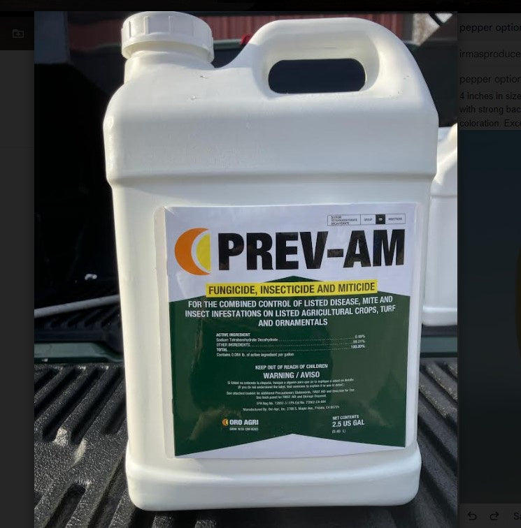 Preva M PREV-AM Insecticide, Fungicide & Miticide 2.5 gal SO Special Order by ...