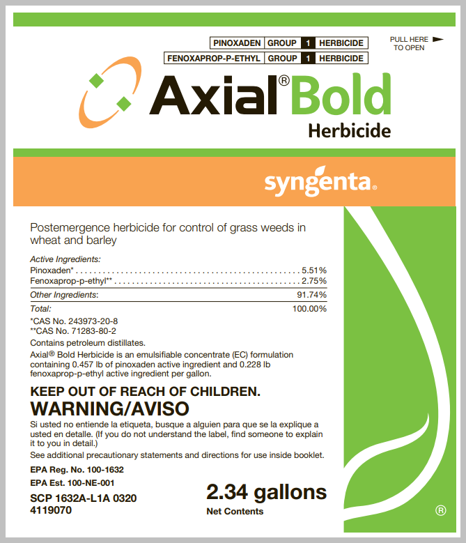 accent herbicide label Axial Bold Herbicide 2.34 gal SO Special Order by Request – Agcare Products