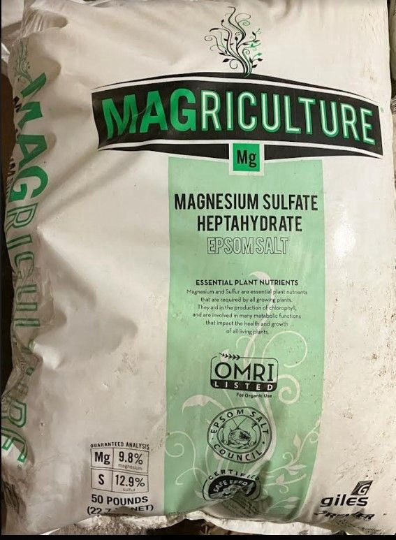 epsom salt for plant fertilizer Epsom Salt Magnesium Sulfate 50# – Agcare Products
