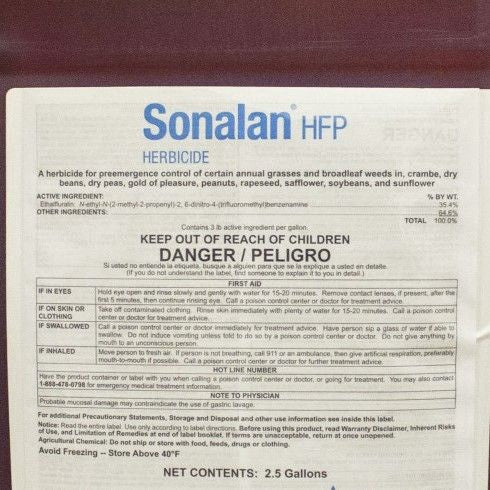 Sonalan HFP Preemergent Herbicide 2.5 gal EPA 10163-356