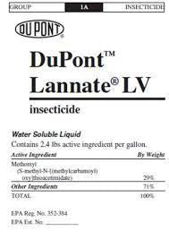 RUP Lannate LV EPA 61842-55 or Lanveer LV / Nudrin 2.5 gal EPA 83100-2 ...