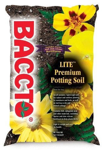 backdo potting mix Baccto 1420P Lite Premium Potting Soil, 20 Quart