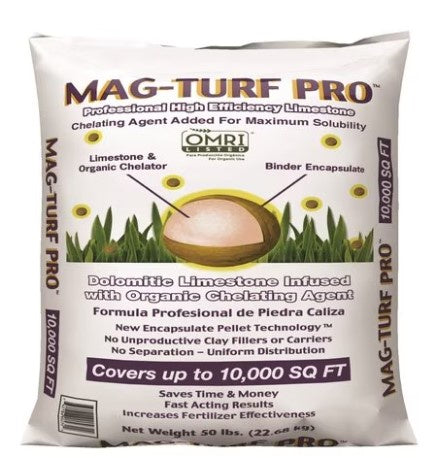 10,000sf Fast Acting Lime Mag Turf Pro 50# 55/P – Agcare Products