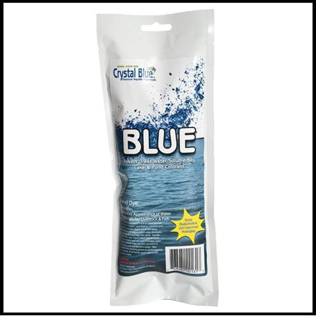 Crystal Blue Crystal Pond Dye Toss N Treat Packs Blue 8oz