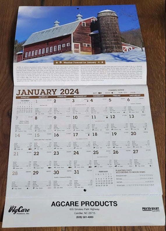 Almanac Calendar 2024 – Agcare Products