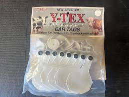 Ear Tag 3-Star Ytex White Blank